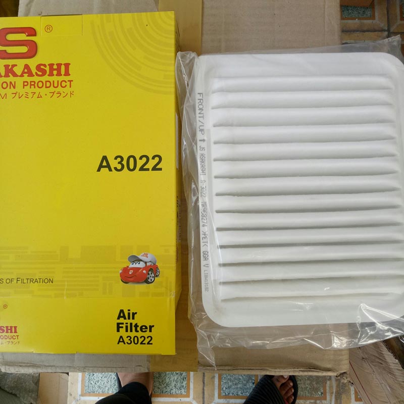 Lọc gió động cơ Mitsubishi Grandis 2.4 Vietnam 2005, 2006, 2007, 2008, 2009, 2010, 2011 MR968274 mã A3022 JS Asakashi Nhật Bản