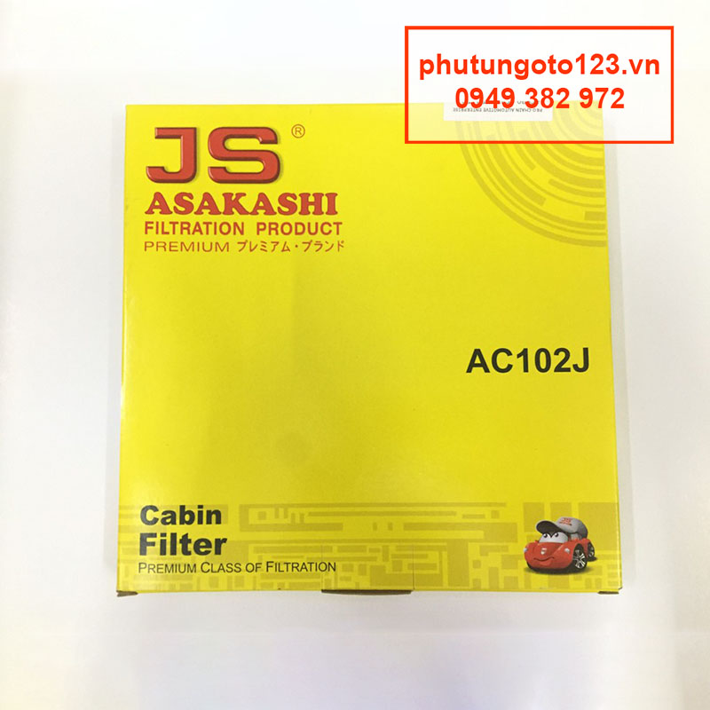 Lọc gió điều hòa AC102J dành cho xe Toyota Land Cruiser Prado 2.7 và 4.0 2002, 2003, 2004, 2005, 2006, 2007, 2008, 2009 87139-28010