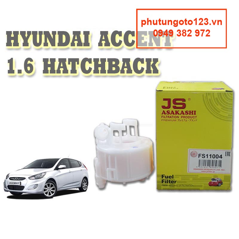 Lọc xăng Hyundai Grand i10 1.0 và 1.2 2017, 2018, 2019, 2020, 2021 31112-1R000 hàng JS Nhật FS11004