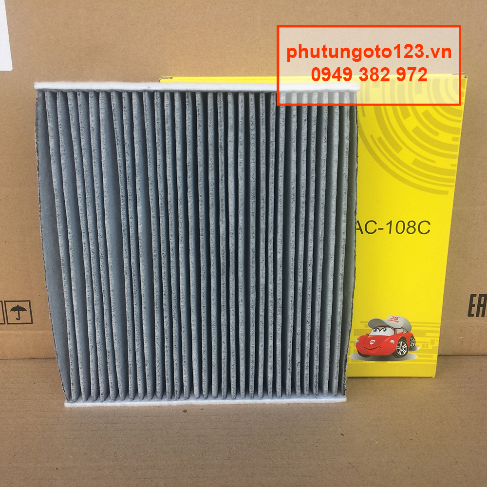 Lọc gió điều hòa Than hoạt tính AC108C dành cho xe Toyota Yaris 2008, 2009, 2010, 2011, 2012, 2013, 2014, 2015, 2016, 2017, 2018, 2019, 2020 87139-06070