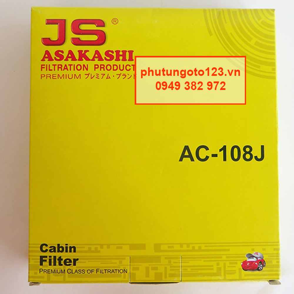 Lọc gió điều hòa AC108J dành cho xe Toyota Innova 2004, 2005, 2006, 2007, 2008, 2009, 2010, 2011, 2012, 2013, 2014, 2015 87139-50100