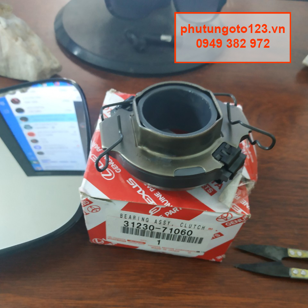 Bạc đạn bite, bạc đạn ly hợp Hilux 2017-2018-2019-2020 31230-71060 chính hãng