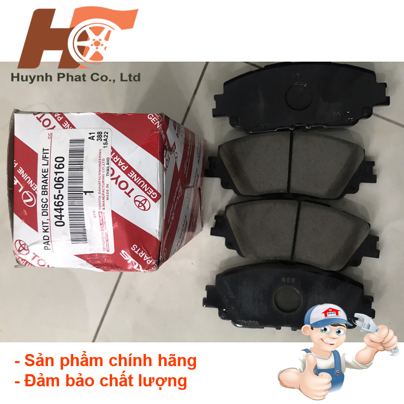 Bố thắng trước xe Toyota Camry 2019-2022 04465-06160 chính hãng 