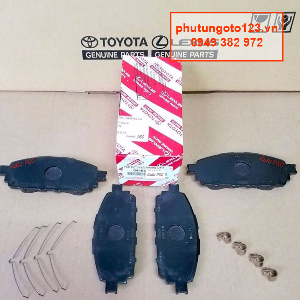 Má phanh trước, bố trước Hilux 2017-2018-2019-2020 04465-0K380 chính hãng giá tốt