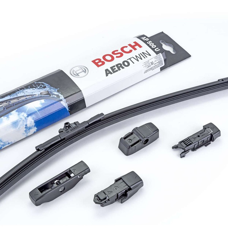 Gạt mưa thân mềm Bosch Aerotwin Plus có 4 loại lẫy dùng cho Audi A6 Sedan 2019-2023 kích thước 24inch - 600mm