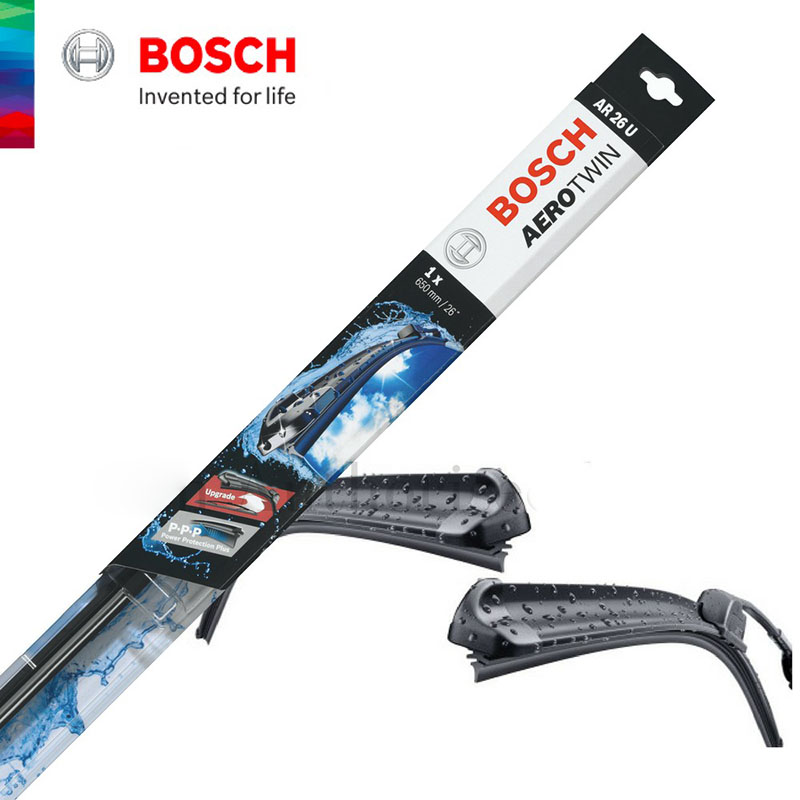 Gạt mưa thân mềm Bosch Aerotwin Plus có 4 loại lẫy dùng cho Jaguar F-Pace 2016-2023 kích thước 26inch - 650mm