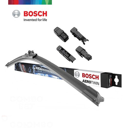 Gạt mưa thân mềm Bosch Aerotwin Plus có 4 loại lẫy dùng cho Peugeot 3008 2017-2023 kích thước 28inch - 700mm