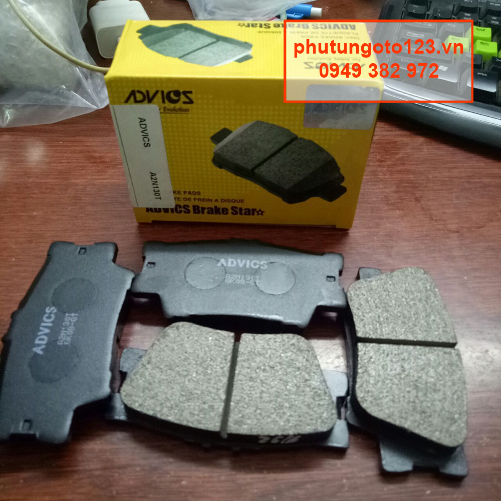 Bố thắng sau, phanh sau Lexus ES350 3.5 2005, 2006, 2007, 2008, 2009, 2010, 2011, 2012, 2013, 2014, 2015, 2016, 2017, 2018 hàng Advics Nhật A2N130