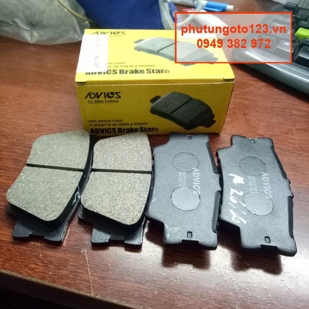 Bố thắng sau, phanh sau Toyota Camry Vietnam 2.0 2013, 2014, 2015 2016, 2017, 2018 hàng Advics Nhật A2N130 0446675010​​​​​​​